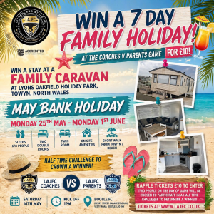 WIN A 7 DAY FAMILY HOLIDAY – RAFFLE TICKET